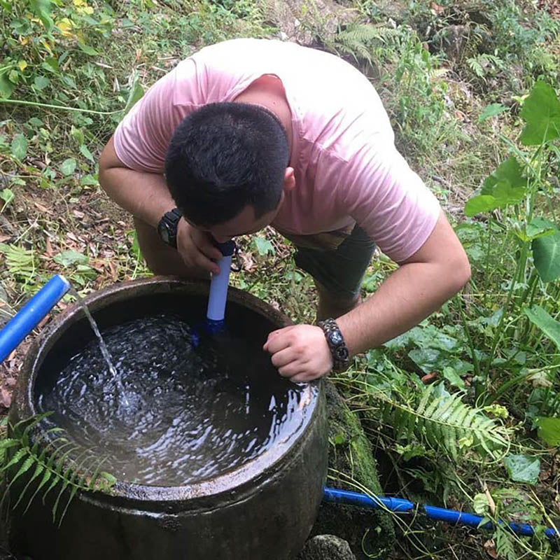 Portable Purifier Straw Water Filter Personal Survival Kit Emergency Gear Super water filtration Wild Outdoor essential Tool